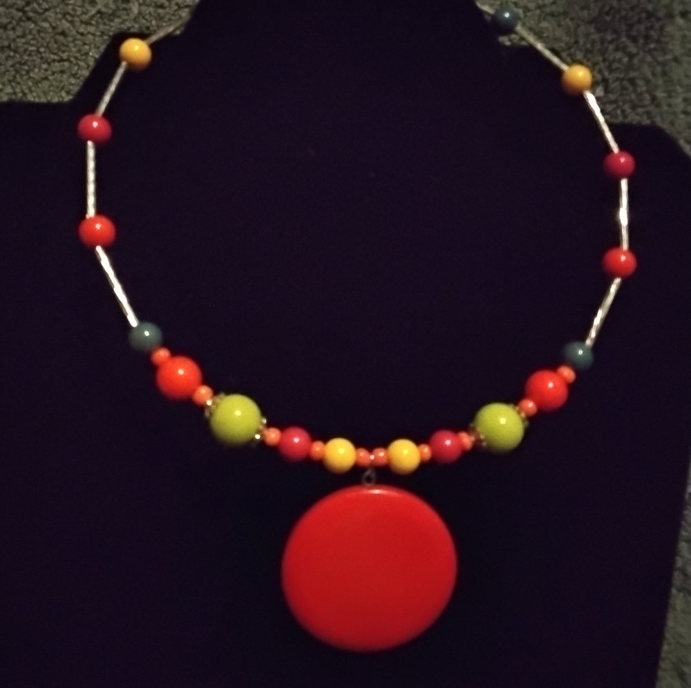 Vintage " Fruit Salad" Style Choker ,